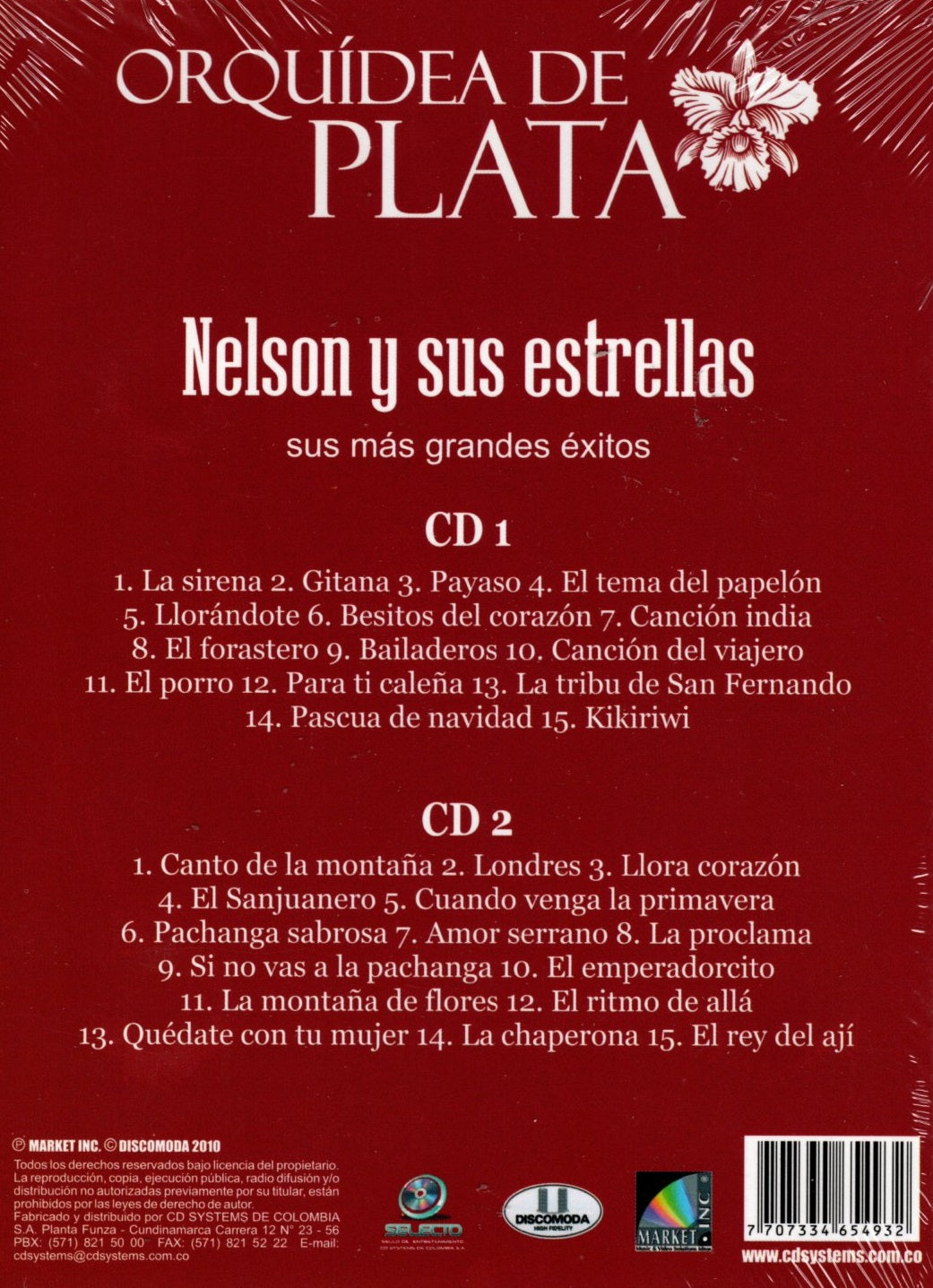 CDx2 Nelson Y Sus Estrellas - Orquídea De Plata