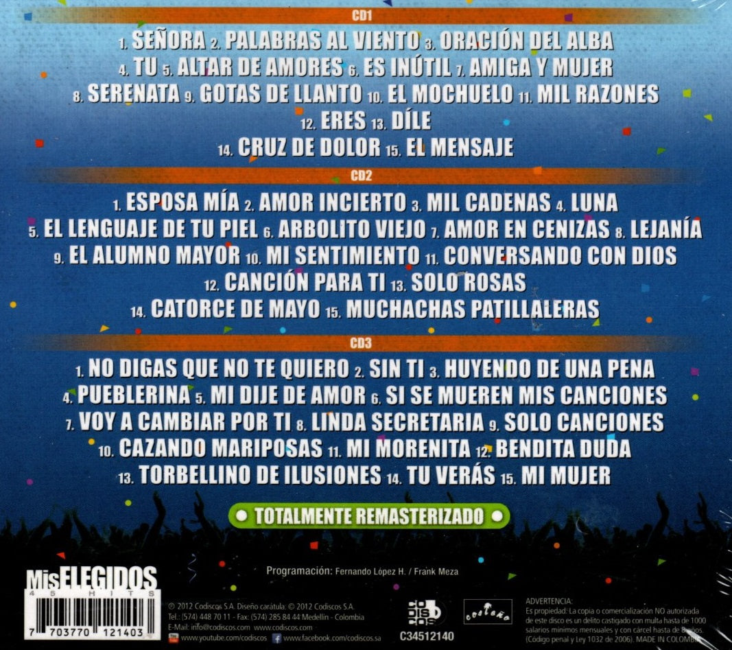 CDX3 Otto Serge & Rafael Ricardo - Mis Elegidos 45 Hits