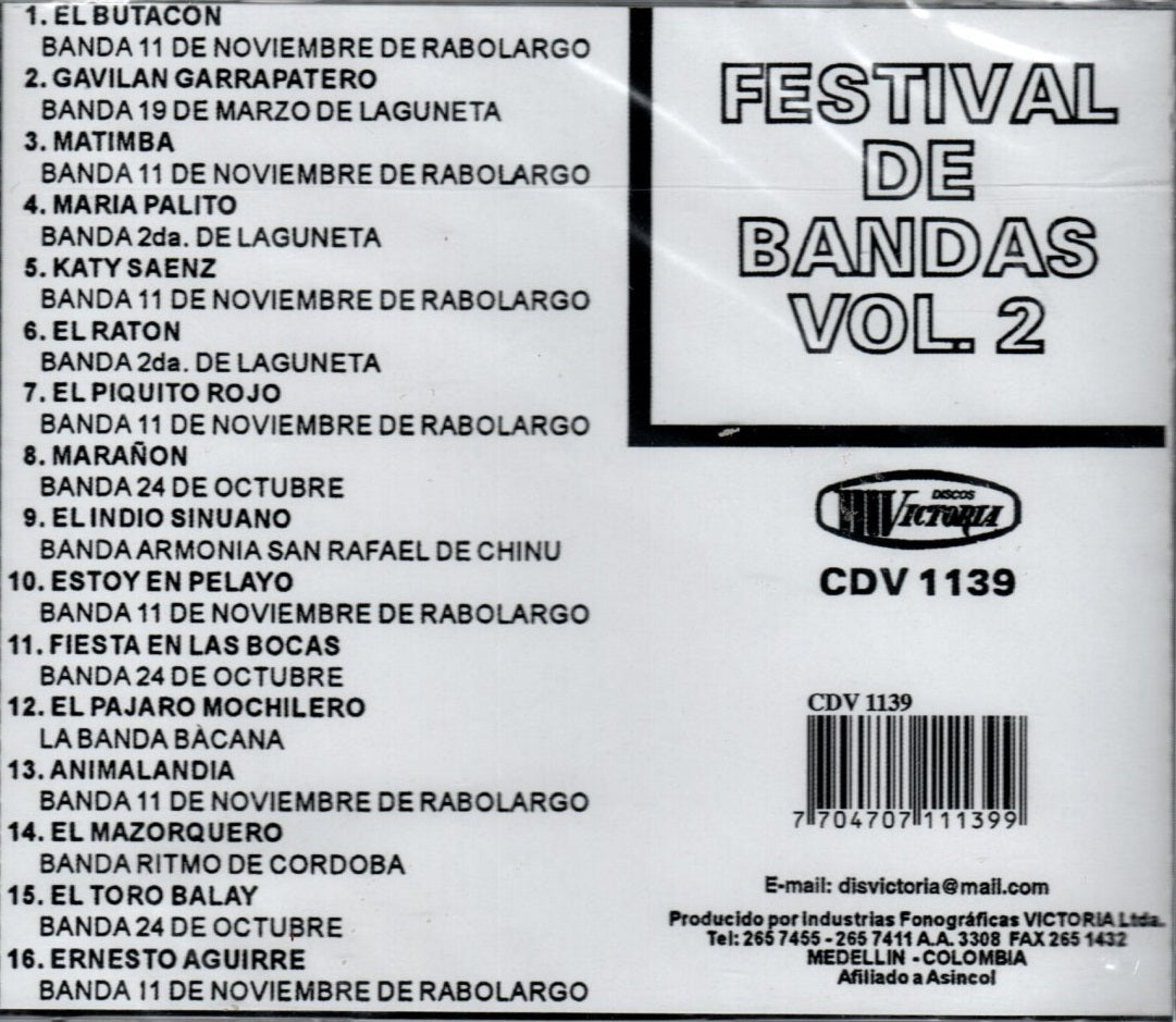 CD Festival De Bandas Vol. 2