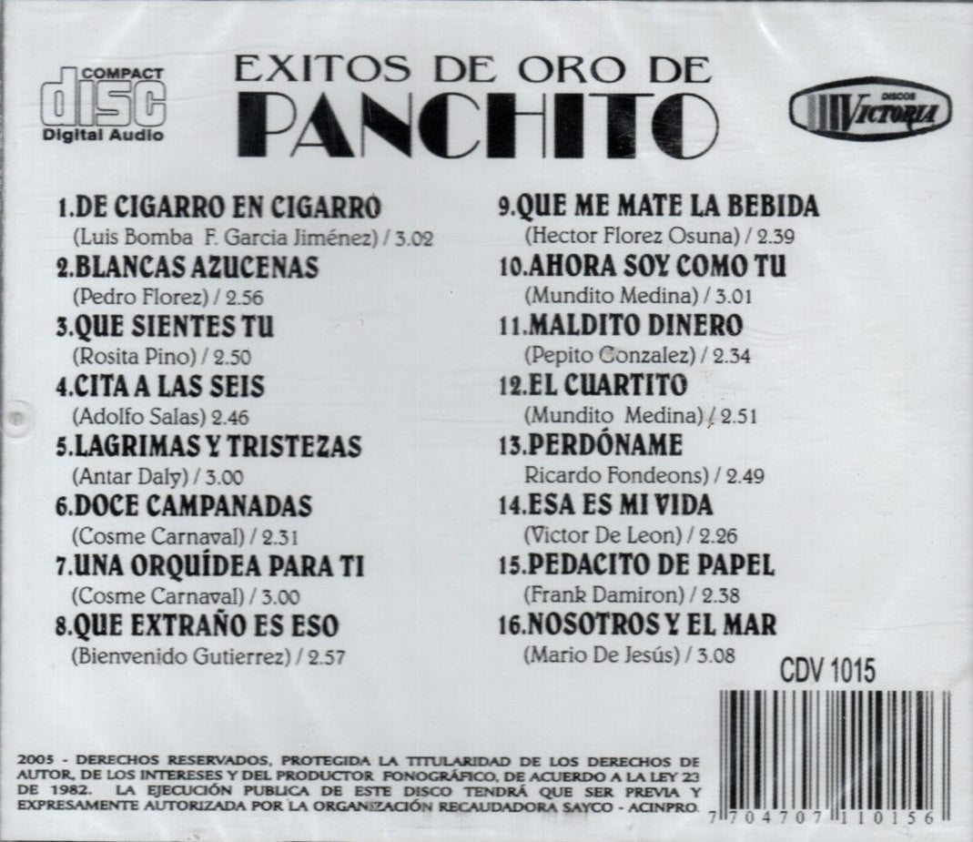 CD Pachito - 16 Éxitos De Oro