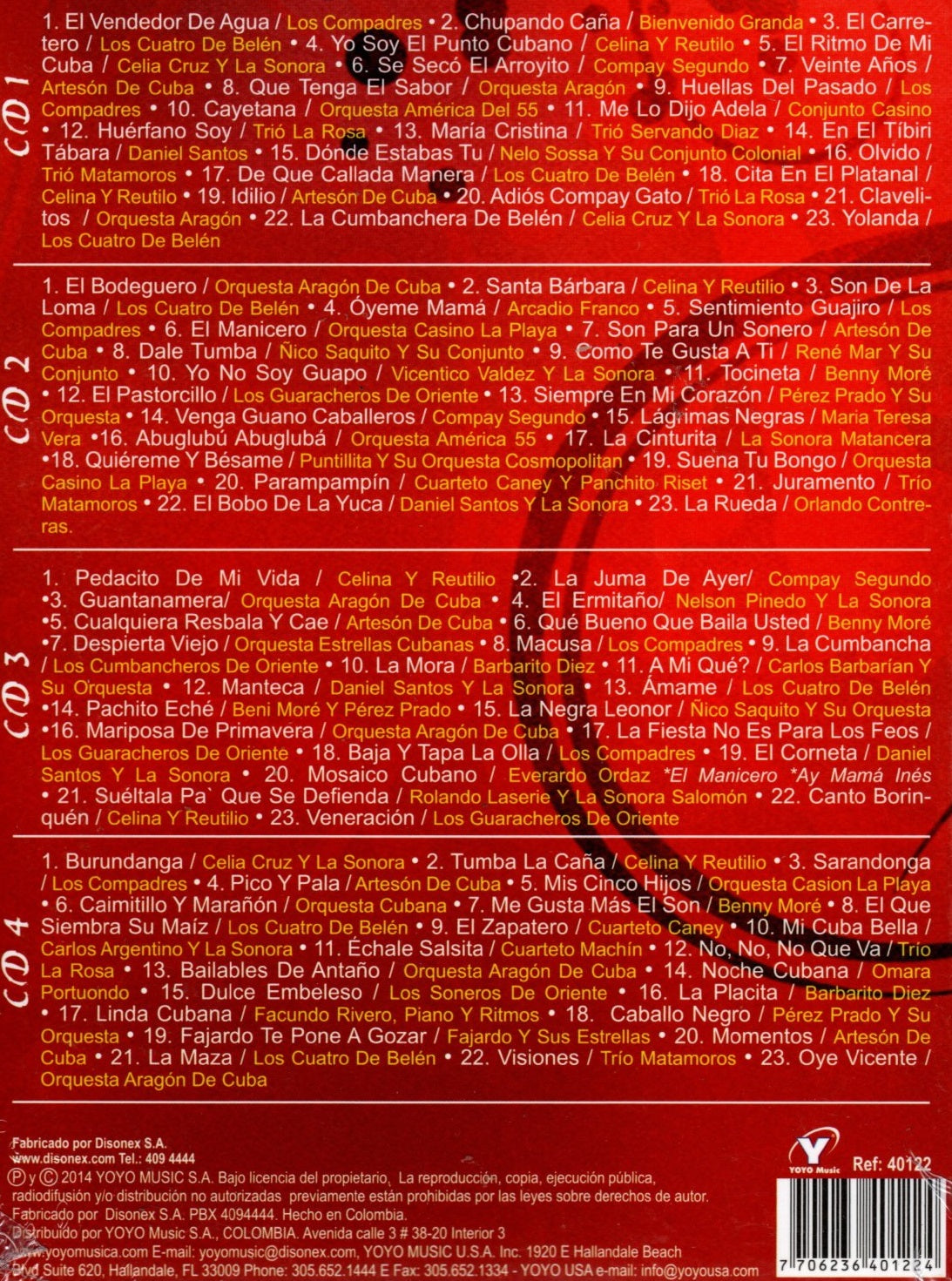 CDX4 Clásicos De La Música Cubana