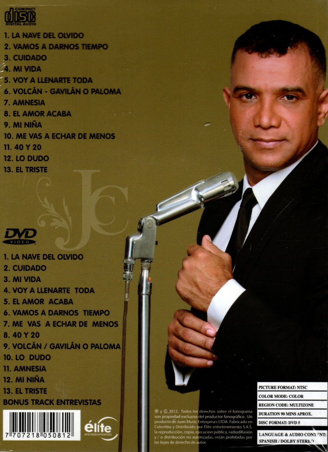 DVD+CD Juan Carlos Coronel - De Un Coronel A Un Príncipe