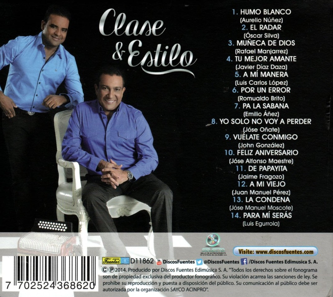 CD Los Betos- Beto Zabaleta Y Goyo Oviedo - Clase Y Estilo