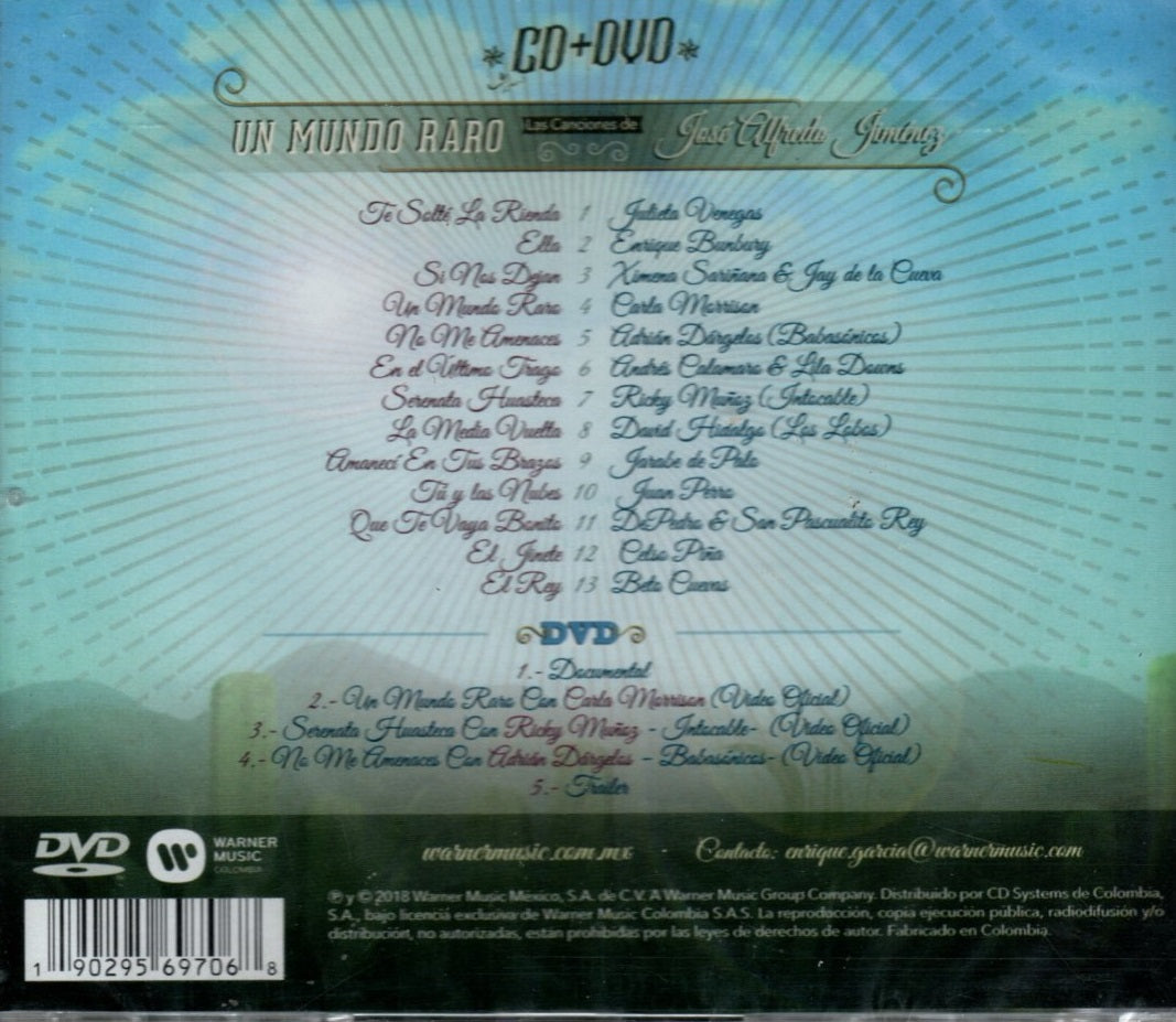 CD+DVD Un Mundo Raro: Las Canciones De José Alfredo Jiménez