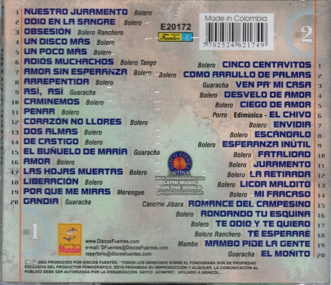 CDX2 Daniel Santos - Historia Musical De Daniel Santos