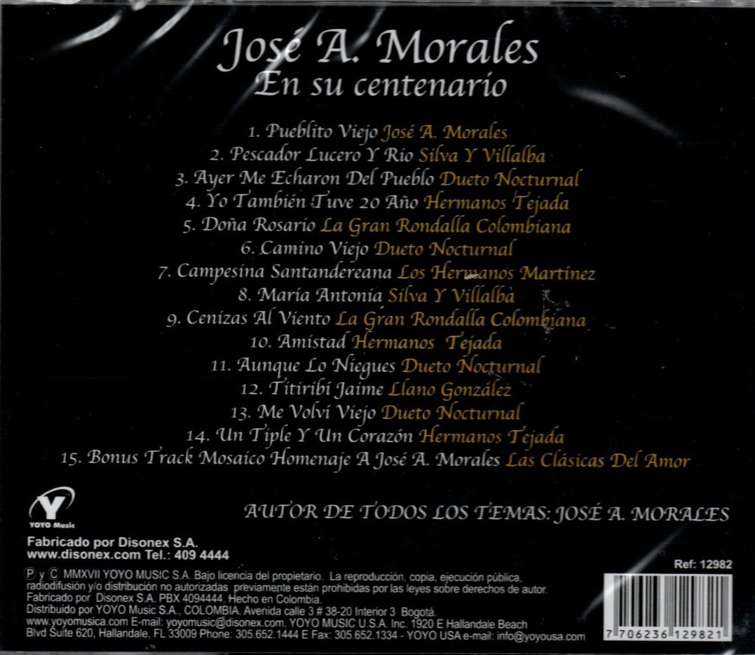 CD José A Morales - En Su Centenario 1913-2013