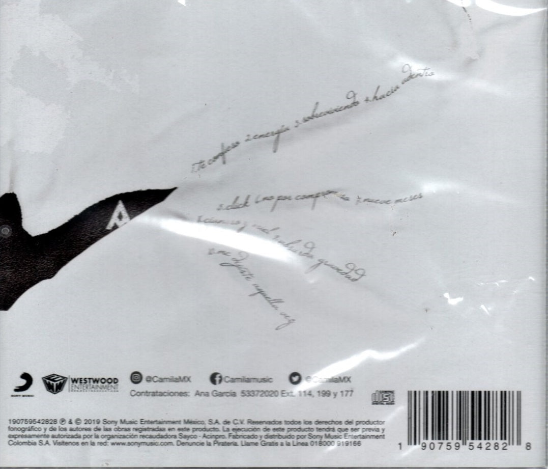 CD Camila - Hacia Adentro