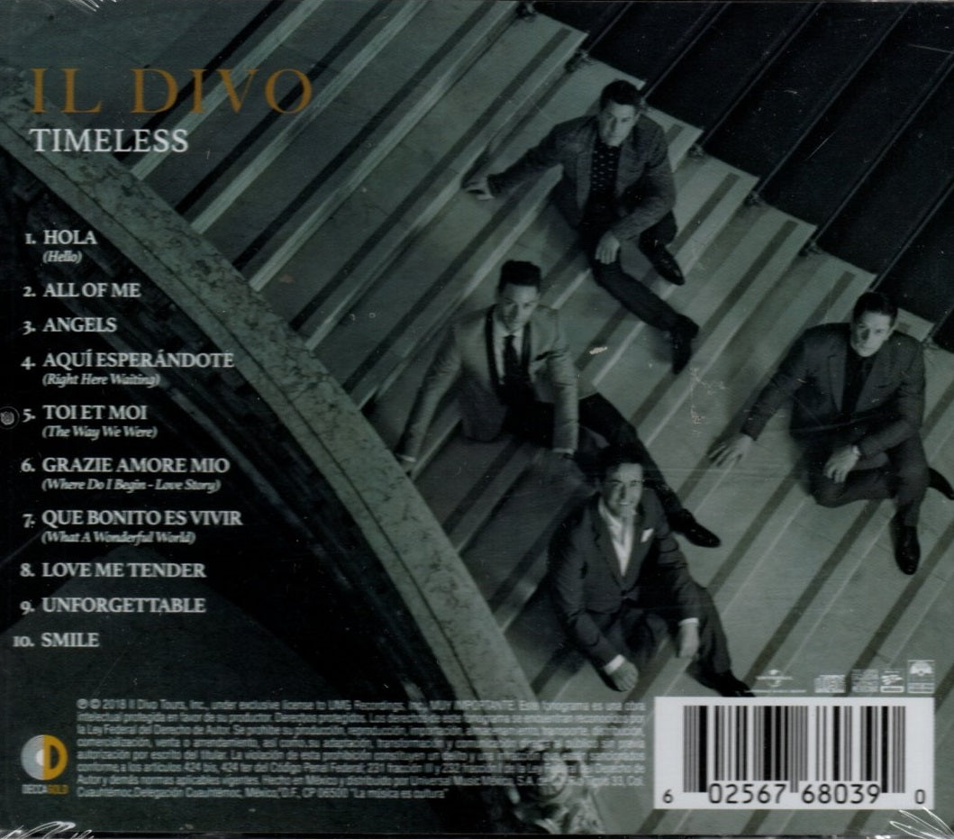CD IL Divo - Timeless