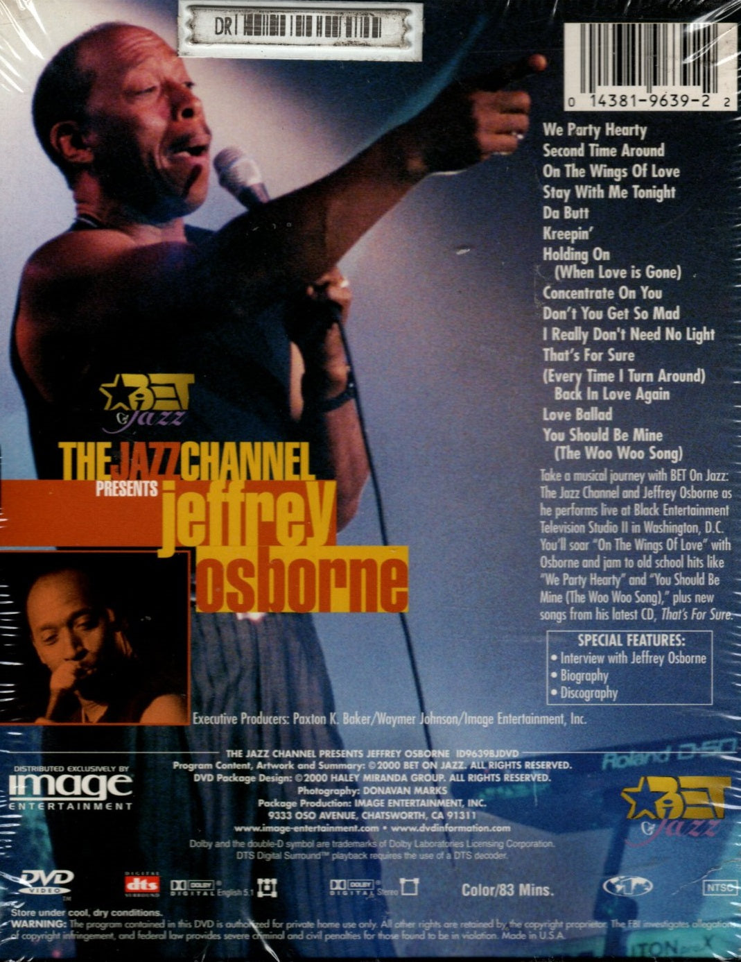 DVD The Jazz Channel Presents Jeffrey Osborne
