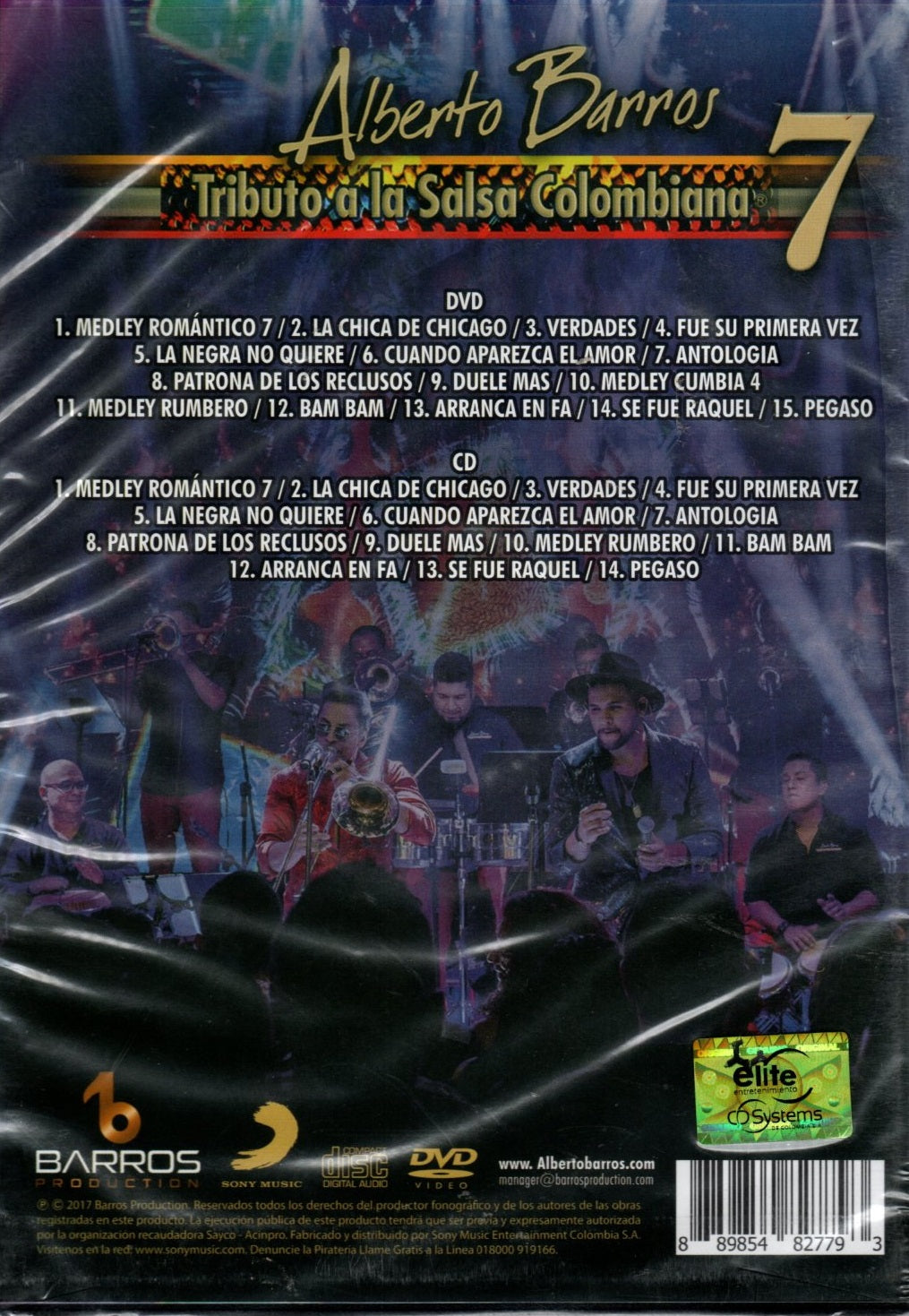 DVD+CD Alberto Barros - Tributo A La Salsa Colombiana 7