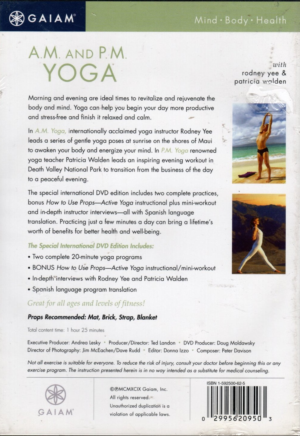 DVD A.m. And P.m. Yoga For Beginners