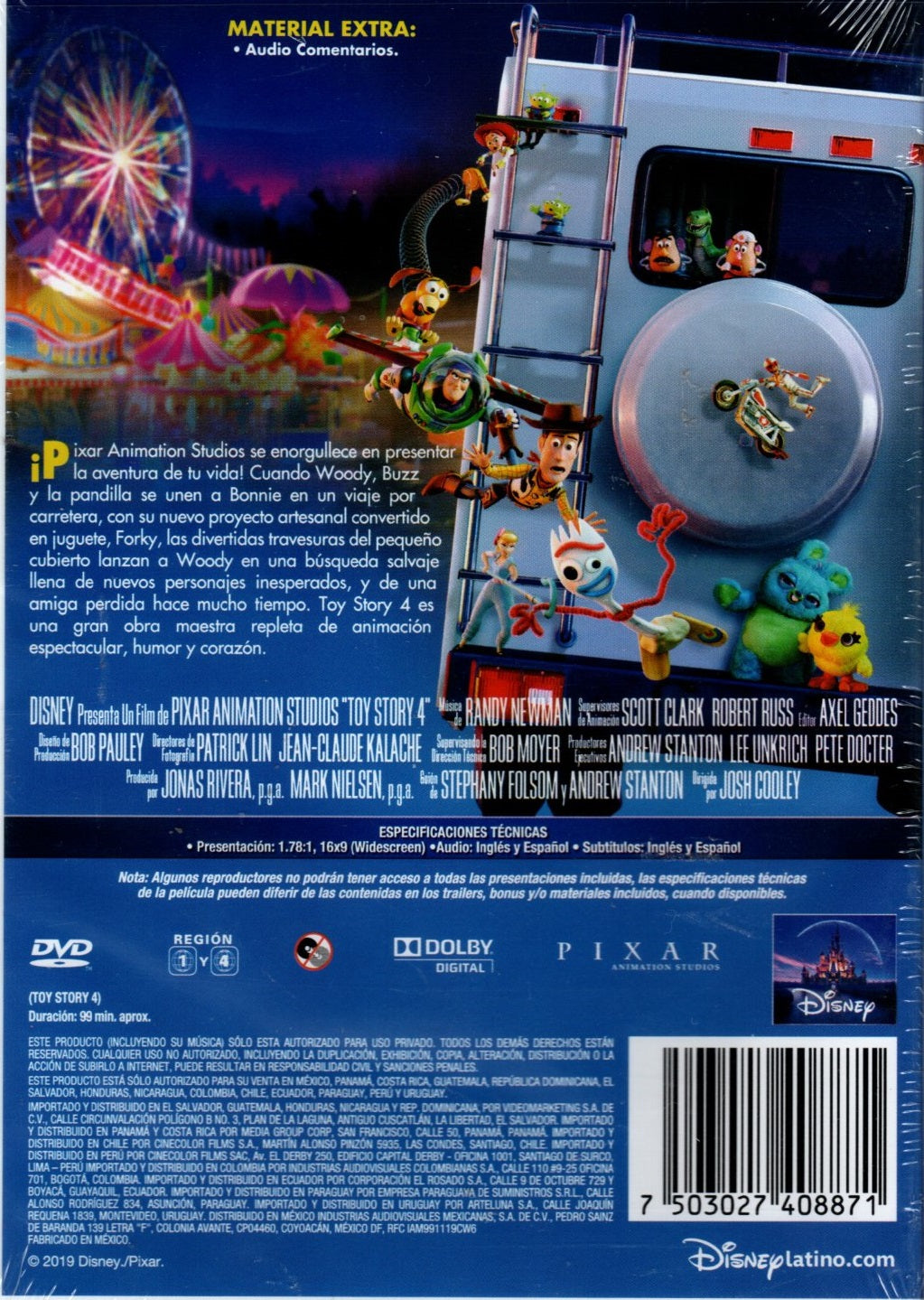 DVD Toy Story 4 - Pixar
