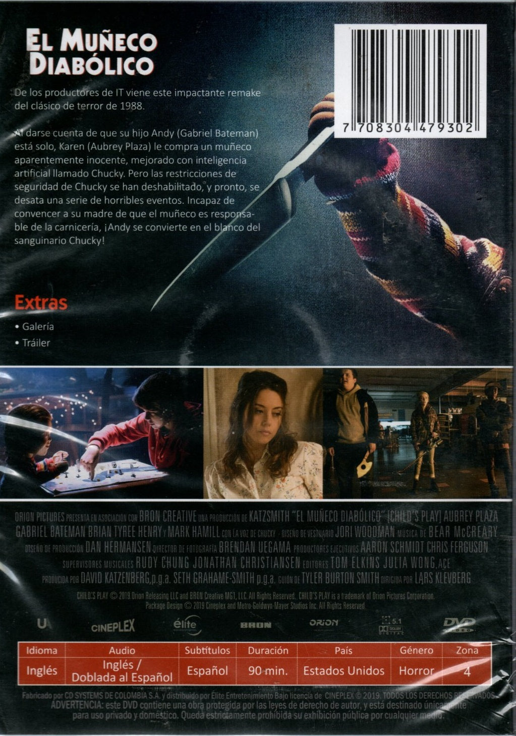 DVD El Muñeco Diabólico - De Los Productores De "IT"