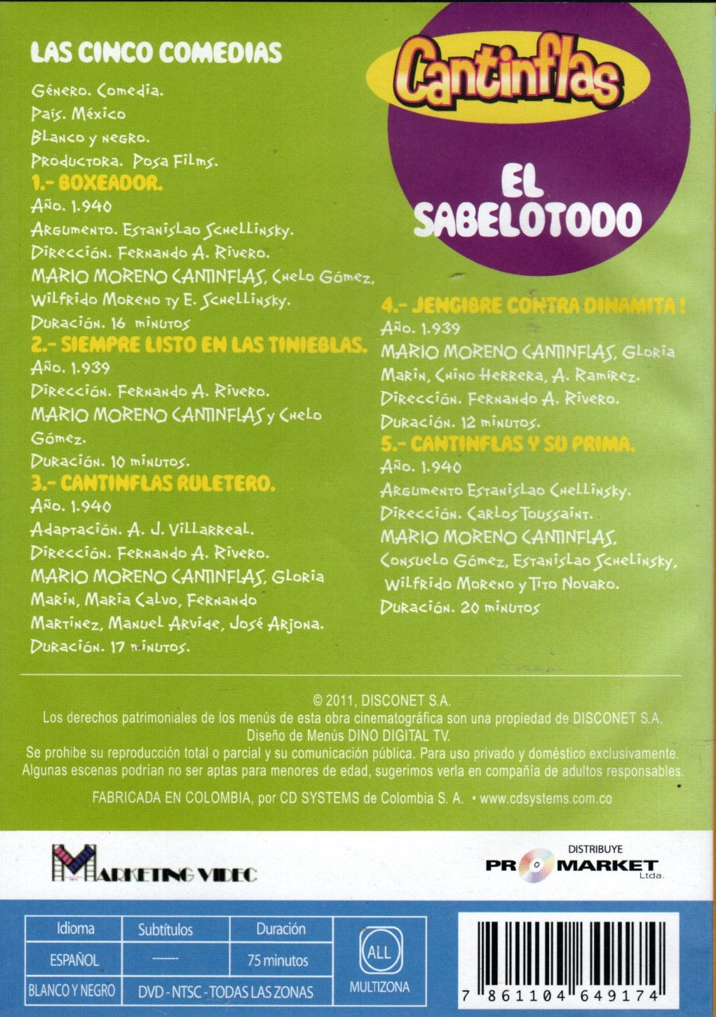 DVD El Sabelotodo - Cantinflas