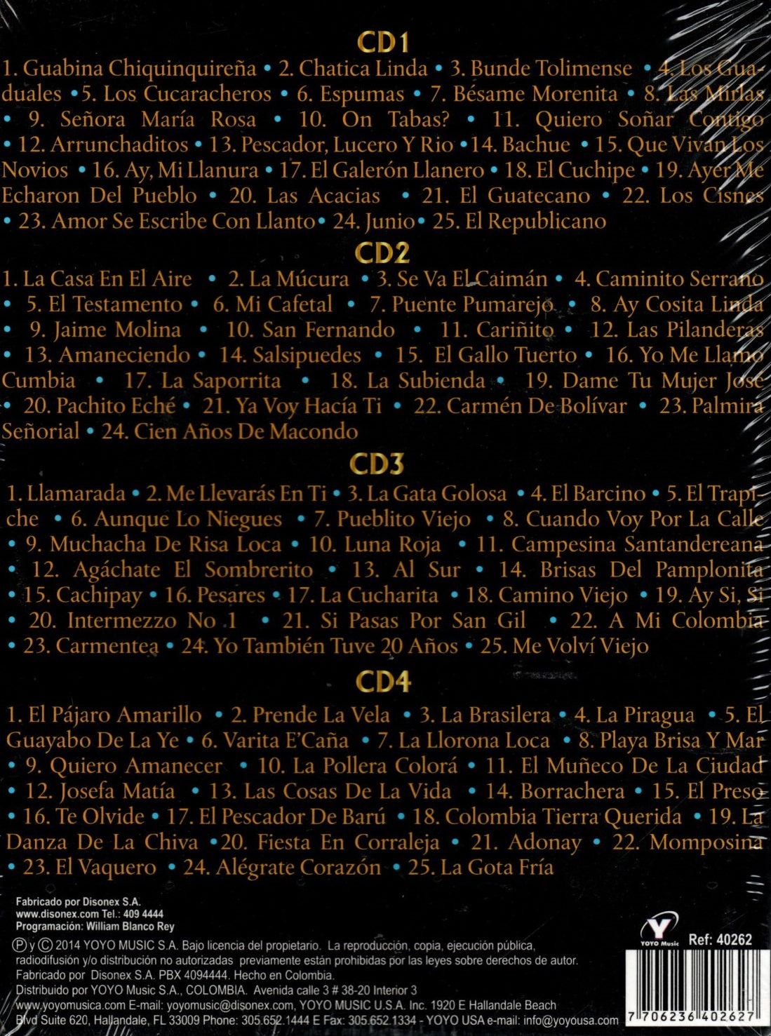 CDX4 Piano Colombiano - 99 Joyas De Nuestra Música Colombiana