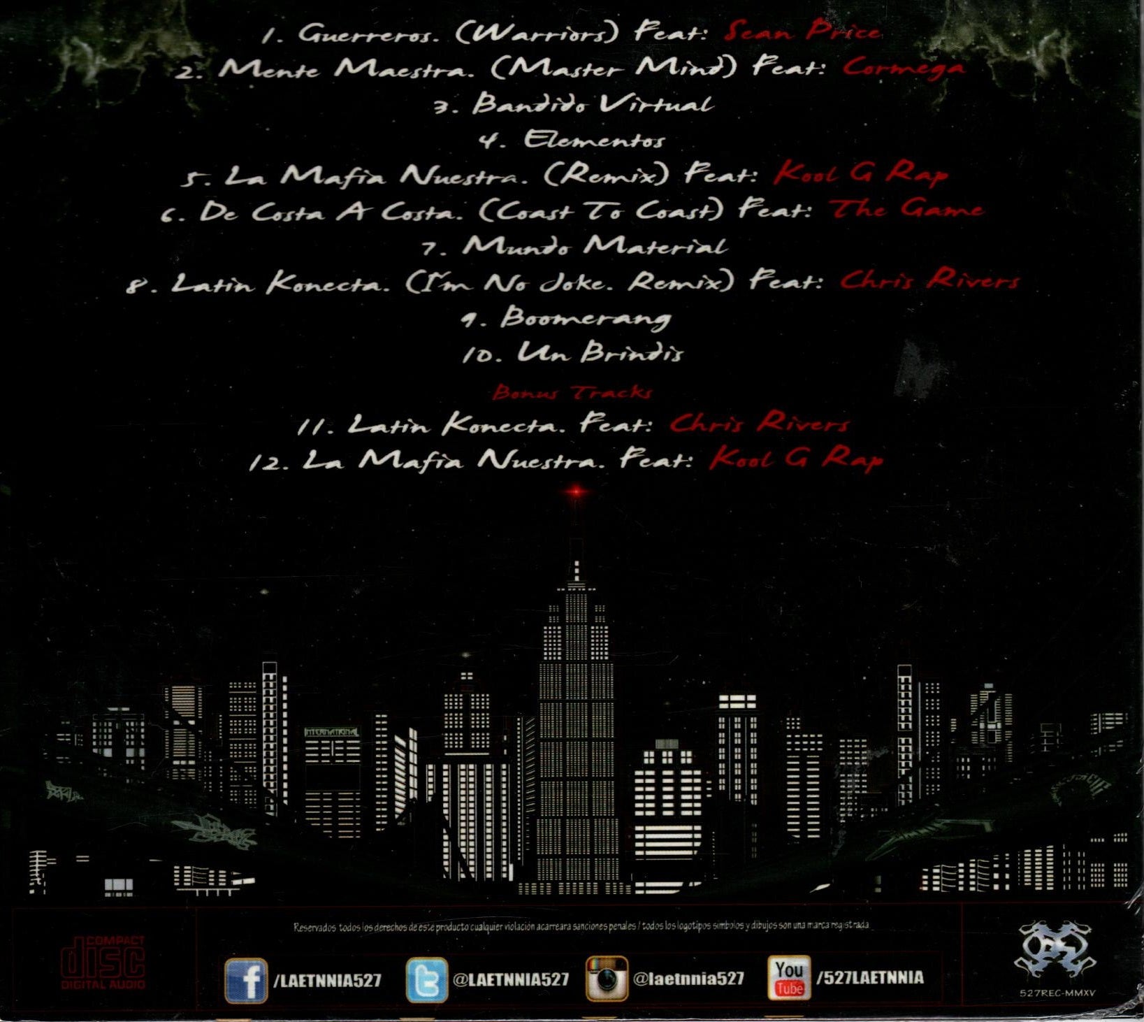 CD La Etnnia - 527 internacional