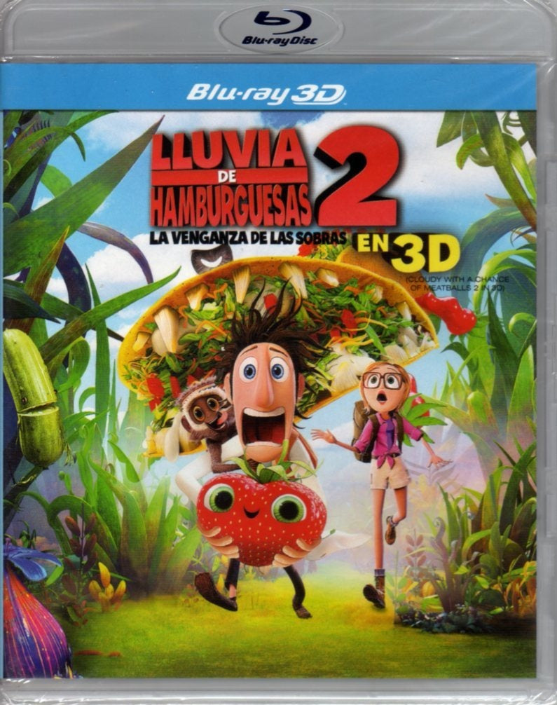 Blu-Ray 3D Lluvia de hamburguesas 2 - La venganza de las sobras