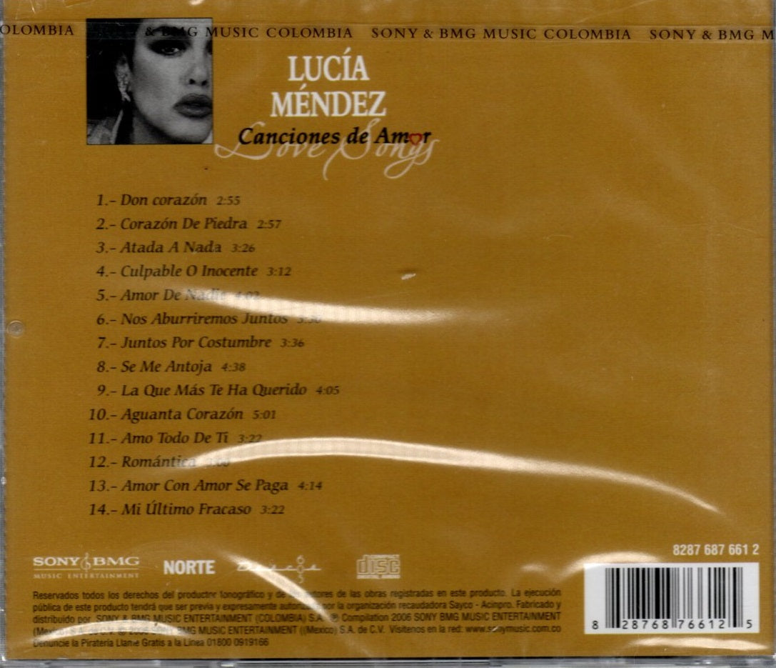 CD CANCIONES DE AMOR - LUCIA MENDEZ