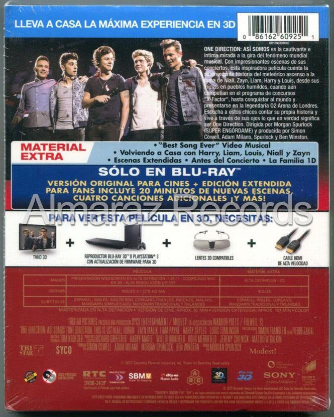 Blu-Ray 3D One direction - Así somos