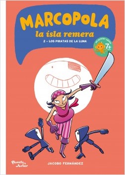 Libro Marcopola, la isla remera 2 Los piratas de la Luna Jacobo Fernández