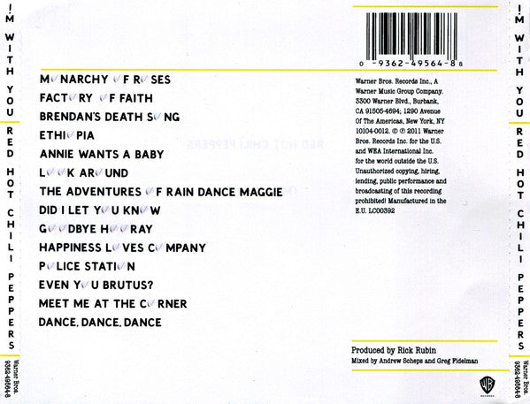 CD Red Hot Chili Peppers – I'm With You