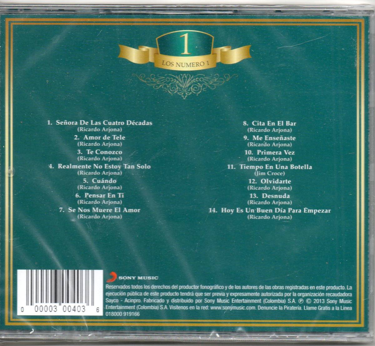 RICARDO ARJONA LOS NUMERO 1