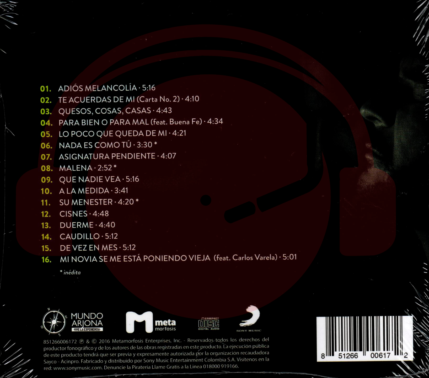 CD Ricardo Arjona – Apague La Luz Y Escuche