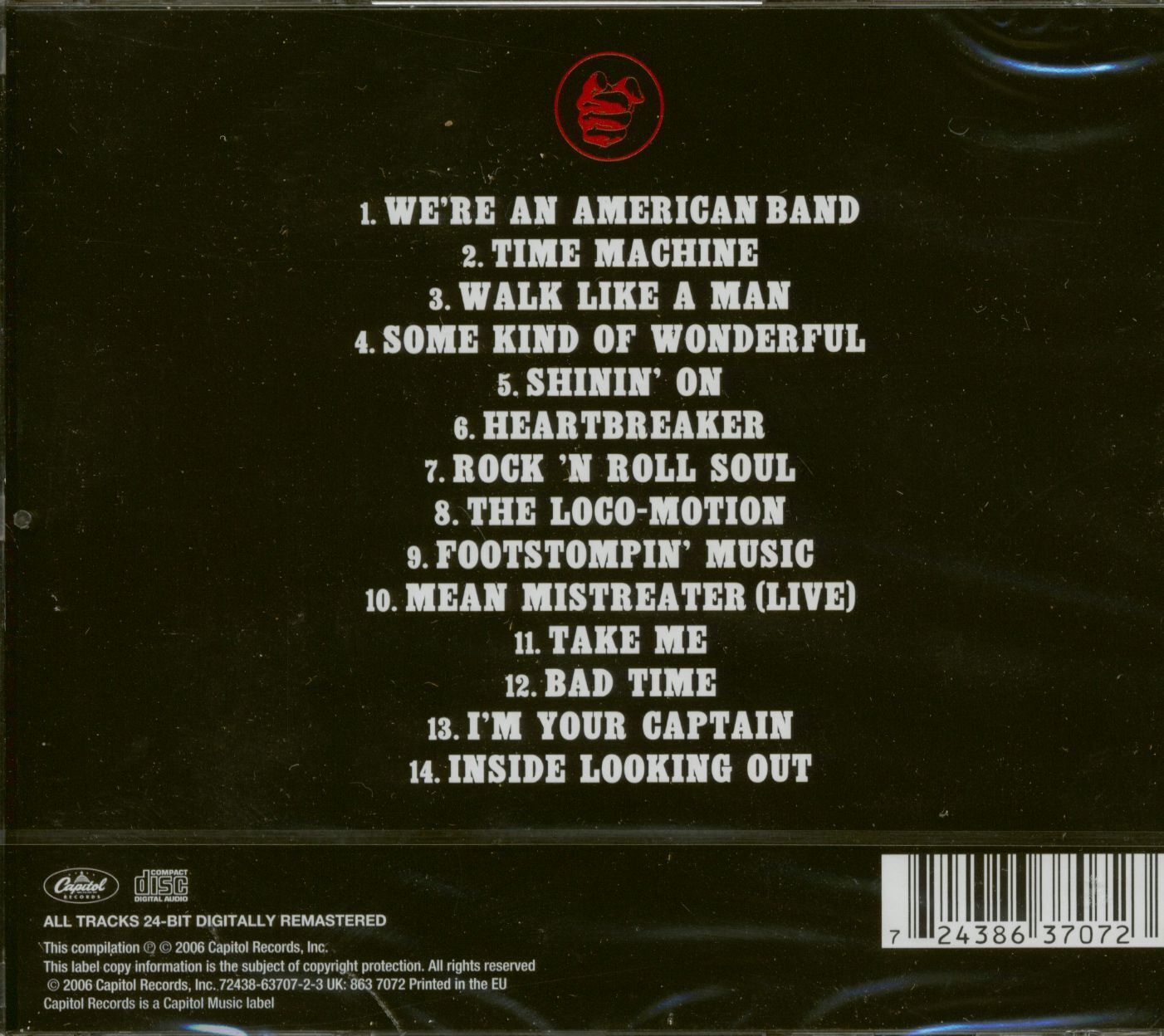 CD Grand Funk Railroad ‎– Greatest Hits