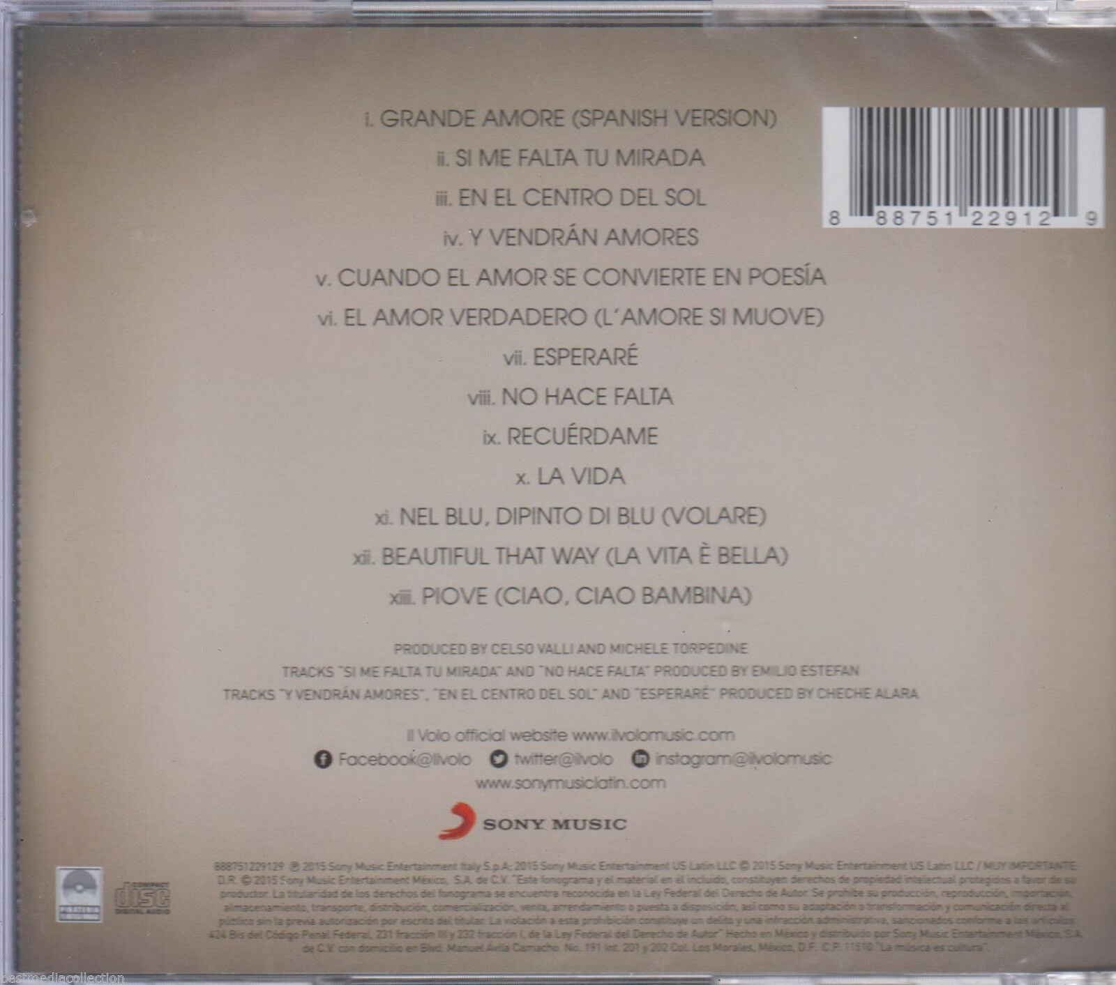 CD IL Volo – Grande Amore