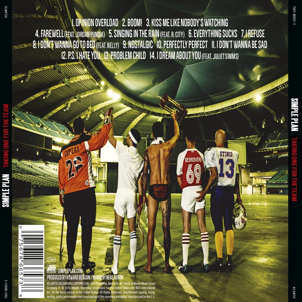 SIMPLE PLAN - TAKING ONE FOR THE TEAM / CD