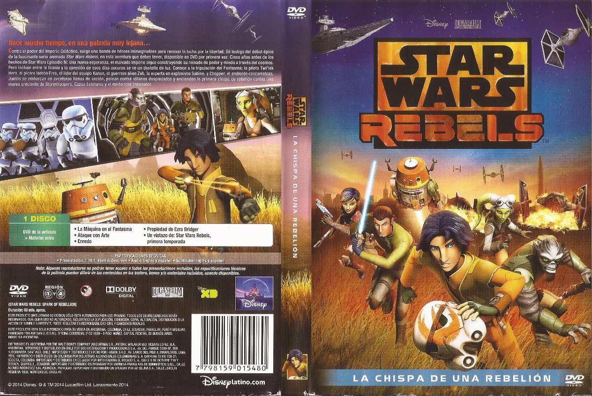 DVD Star Wars -  Rebels la chispa de una rebelión