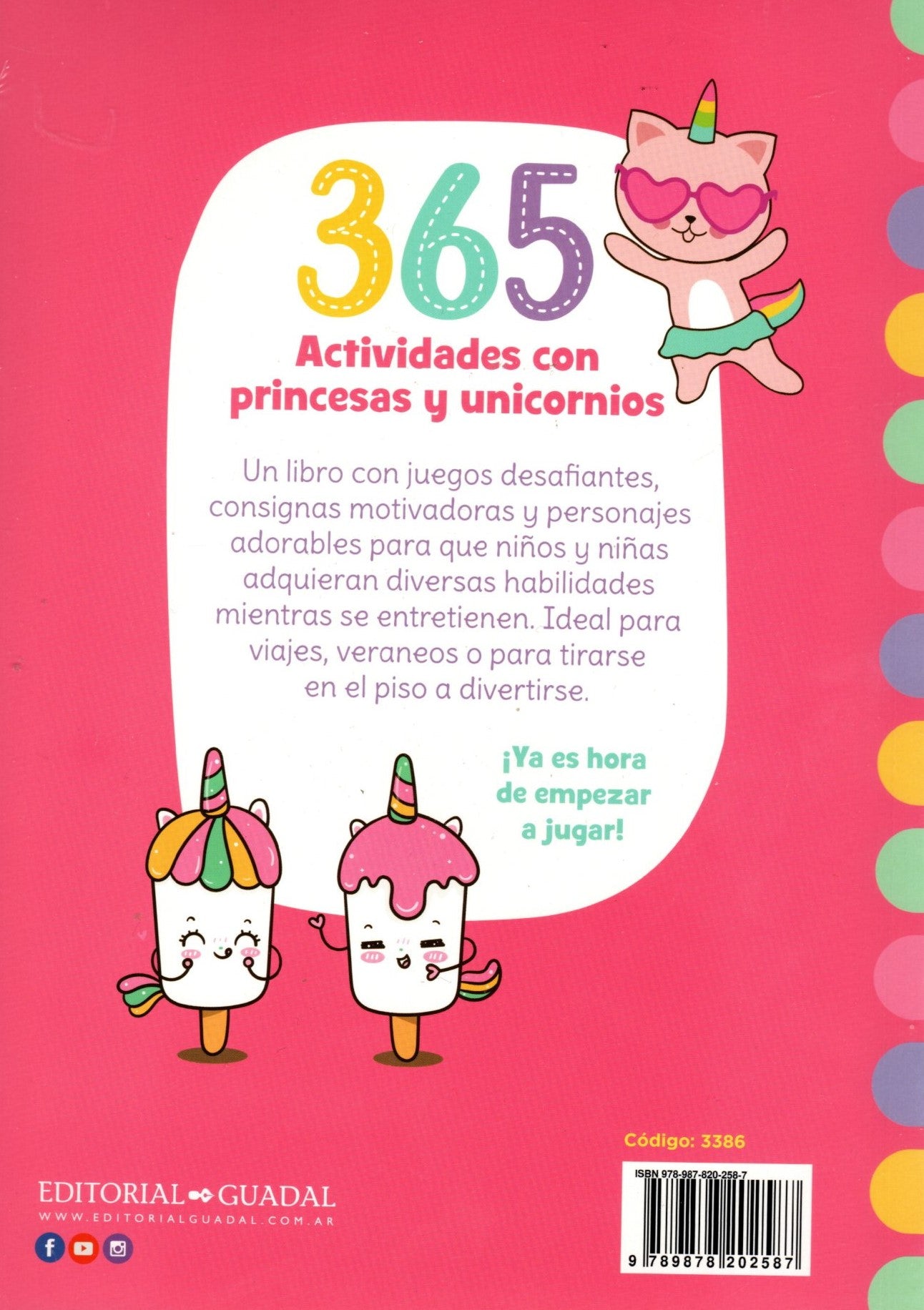 Libro 365 Actividades con princesas y unicornios