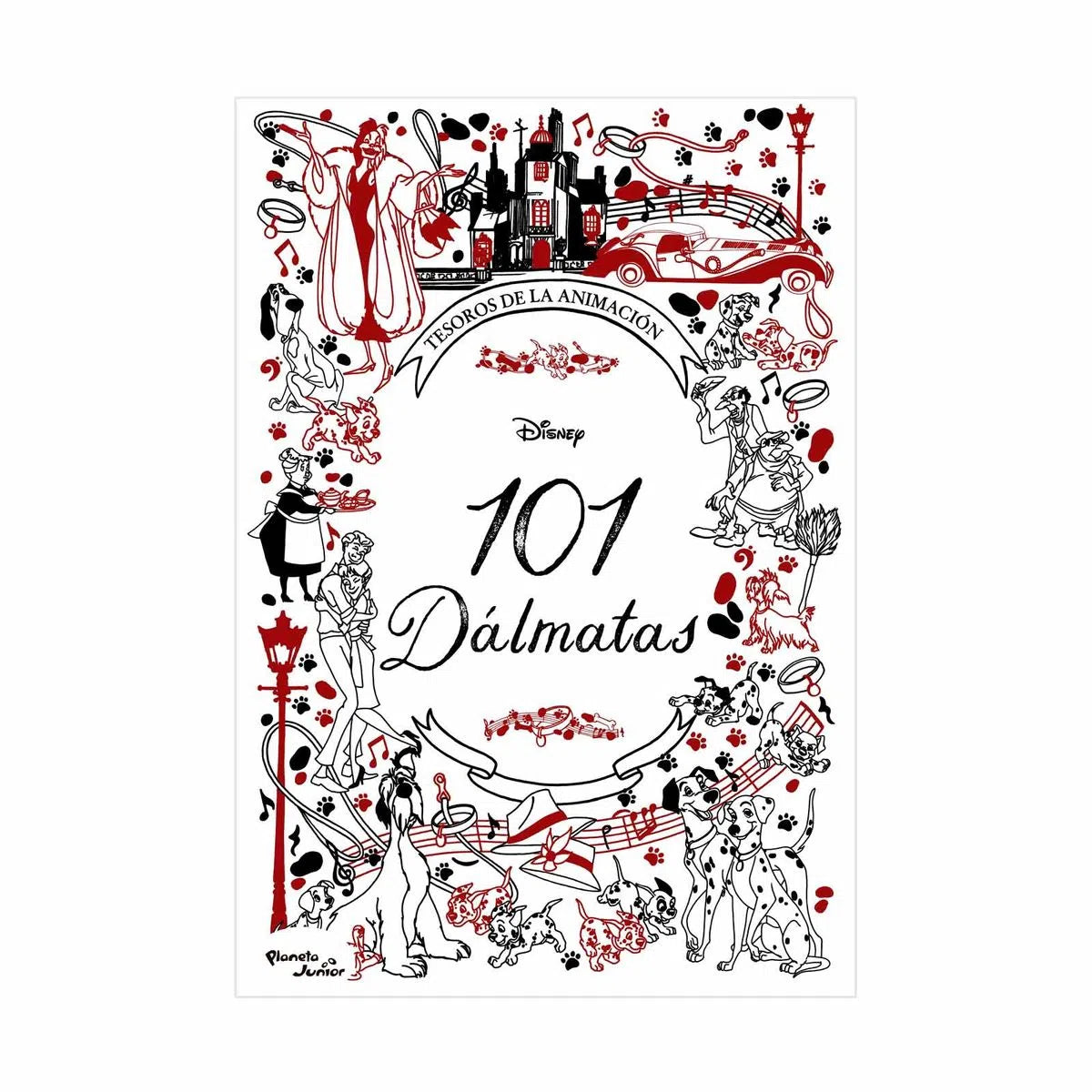 Libro Tesoros De La Animación - 101 Dálmatas