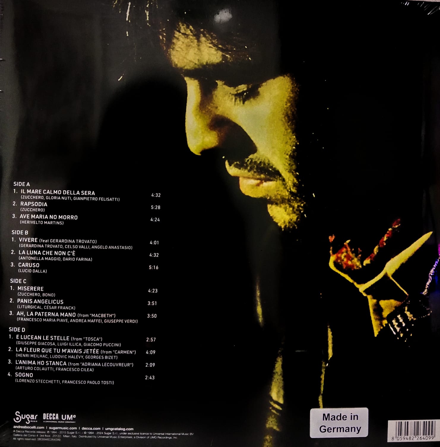 LPX2 Andrea BocelliIl- Mare Calmo Della Sera [LP]