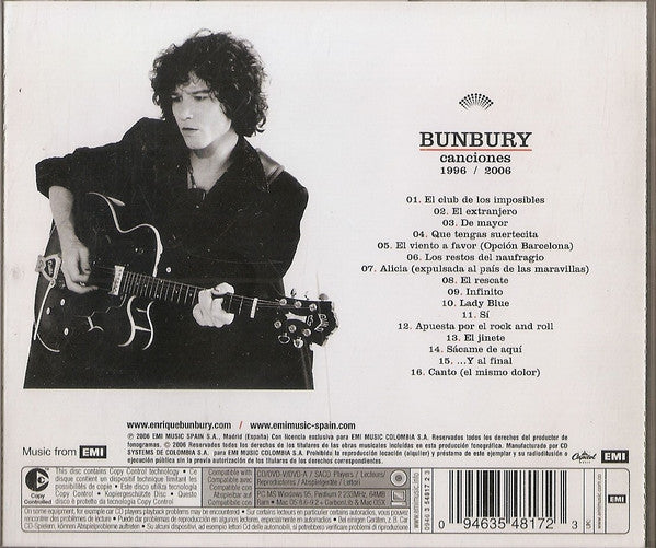 CD Bunbury - Canciones 1996/2006