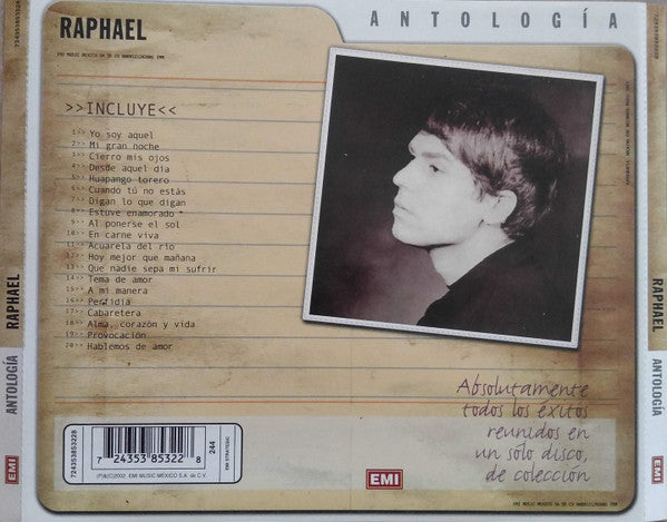CD Raphael - Antología