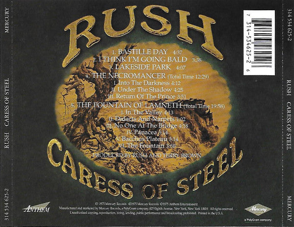 CD Rush ‎– Caress Of Steel