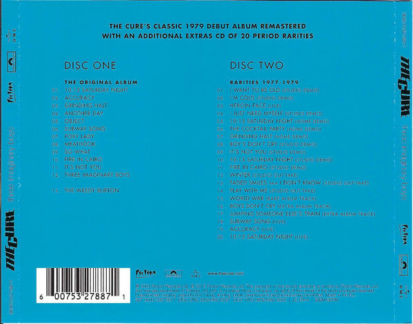 CD The Cure – Three Imaginary Boys