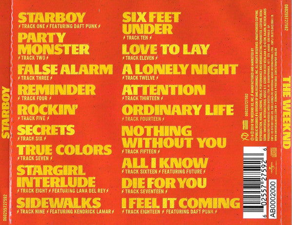 CD The Weeknd – Starboy