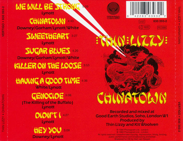 CD Thin Lizzy – Chinatown