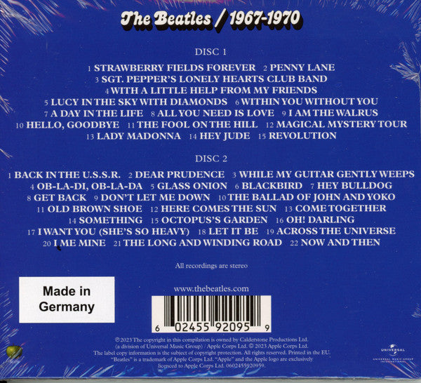 CD X2 The Beatles – 1967-1970