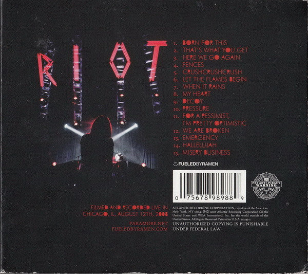 CD+DVD Paramore – The Final Riot!