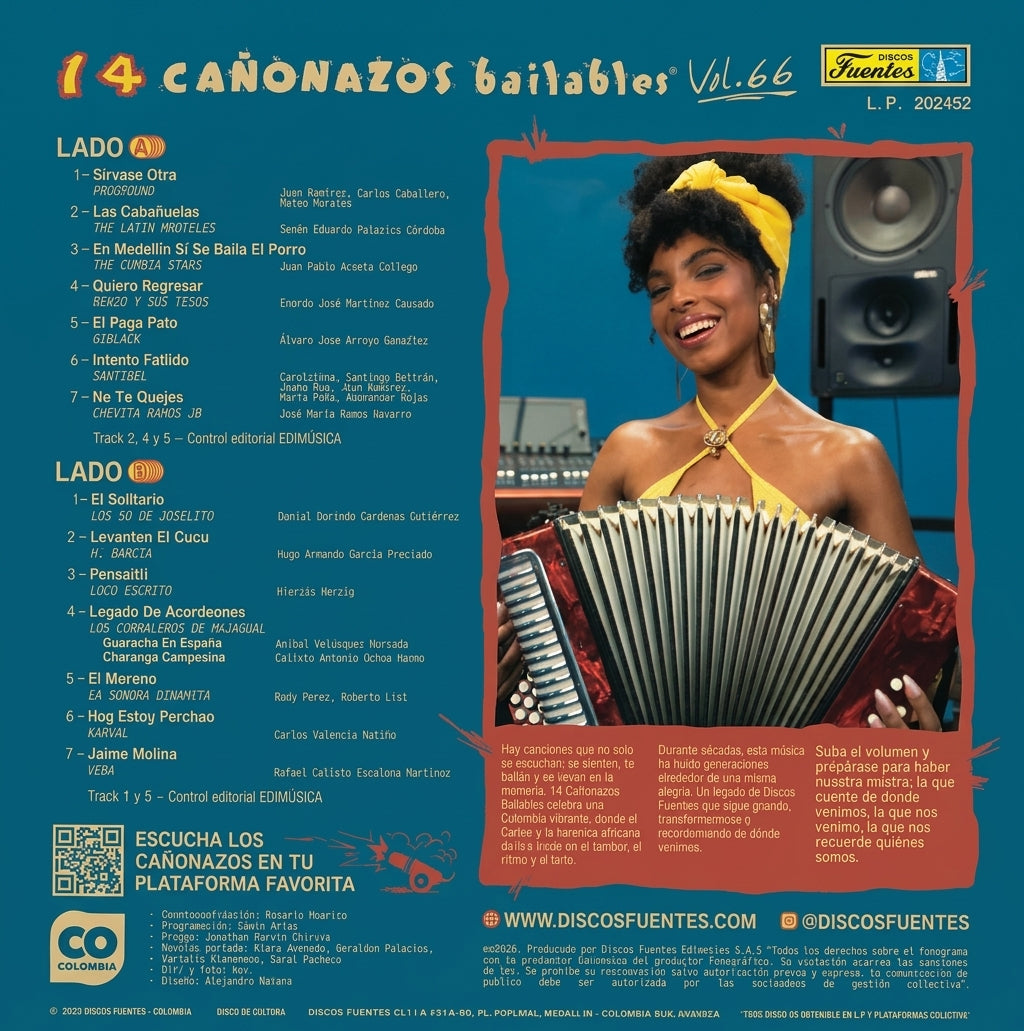 LP – 14 Cañonazos Bailables Vol 66