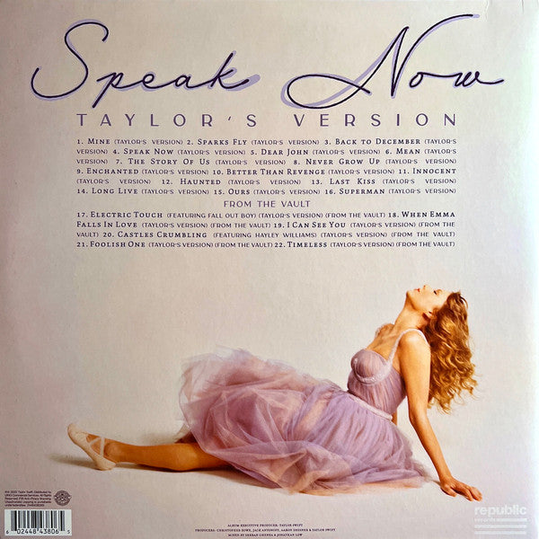 LP X3 Taylor Swift – Speak Now (Taylor's Version)
