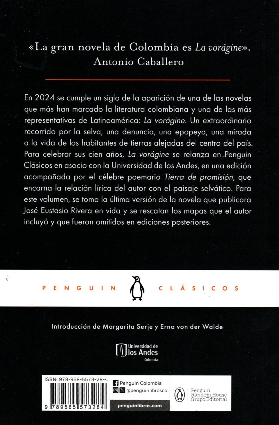Libro José Eustasio Rivera - La vorágine/ Tierra de promisión