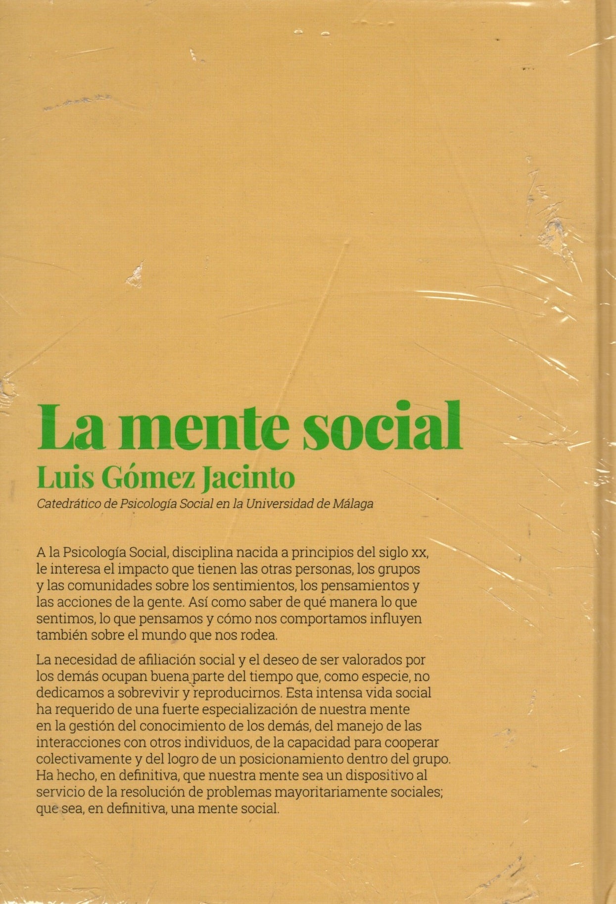 Libro - Luis Gomez Jacinto - La Mente Social