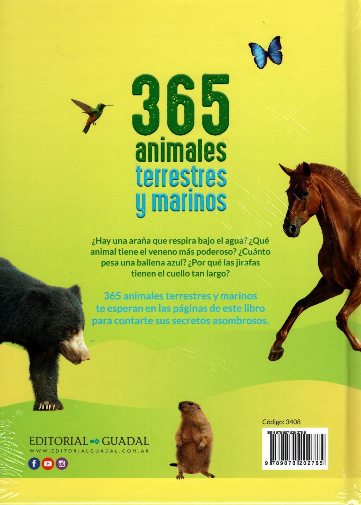 Libro 365 animales terrestres y marinos