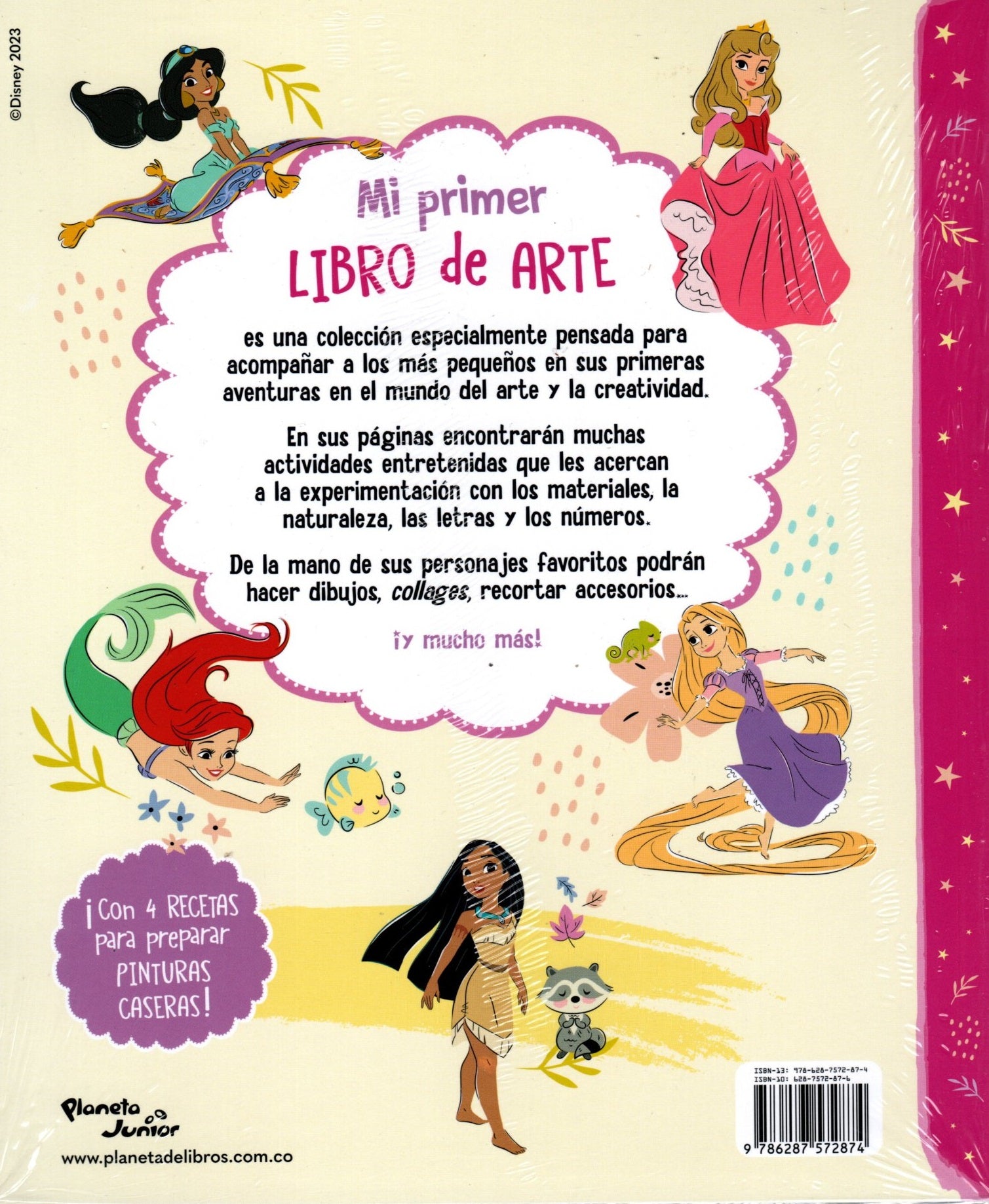 Libro Disney - Princesas: Mi primer libro de arte