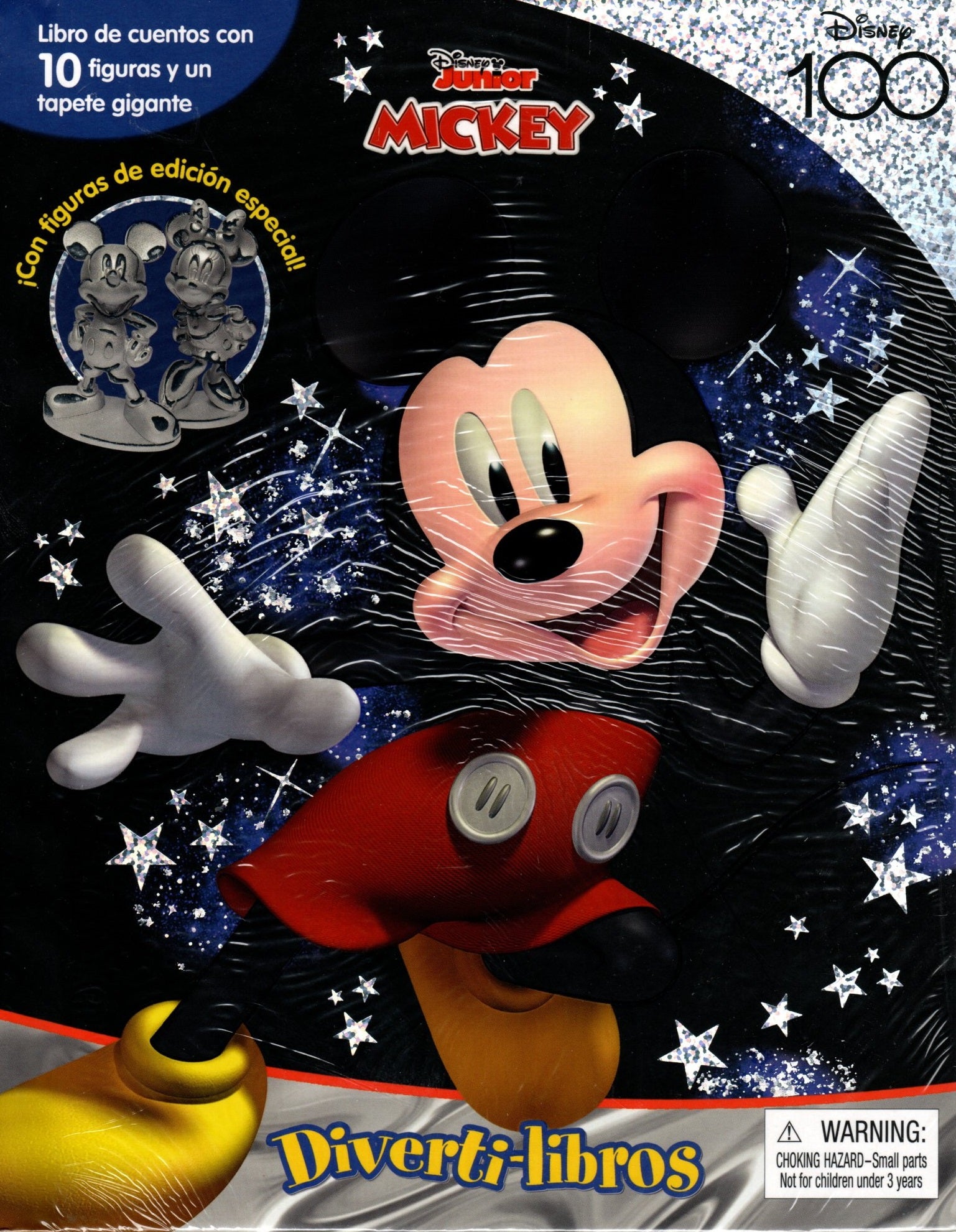 Libro Divertilibros Disney Mickey 100 con figuras de edición especial