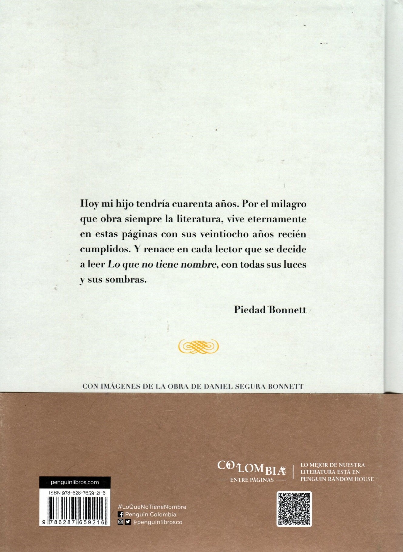 Libro Piedad Bonnett - Lo que no tiene nombre